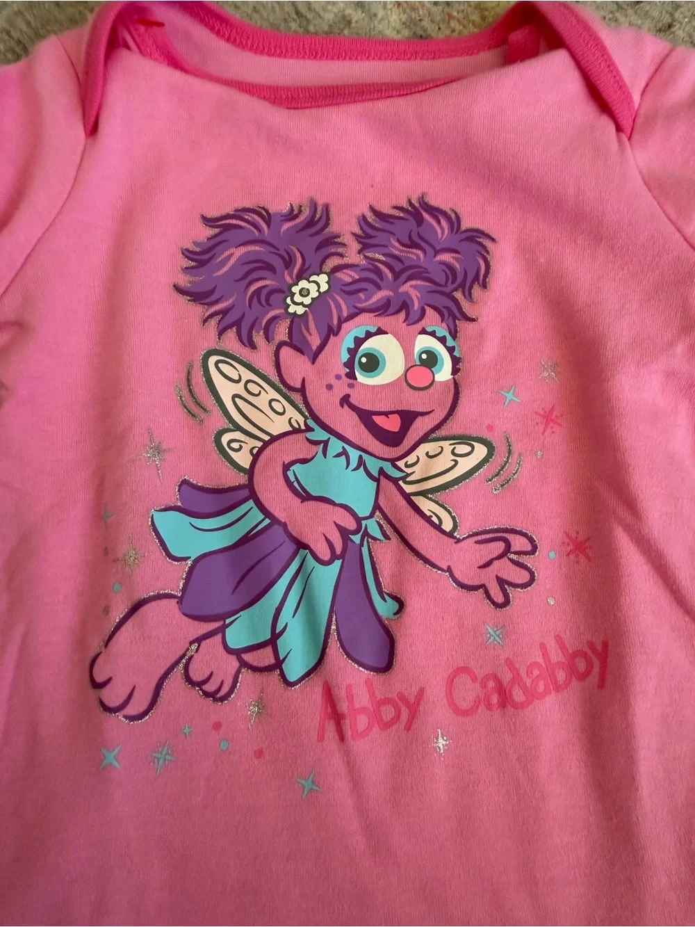 Sesame Street Baby Girls Bodysuit Lot 6-9M (Set of 2)